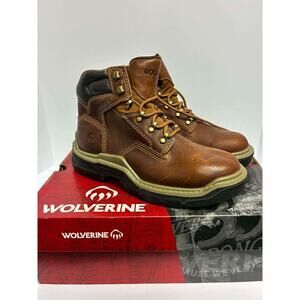 Wolverine Men Raider DuraShocks® 6" Boot Shoes Size 8 Peanut Marron Clair